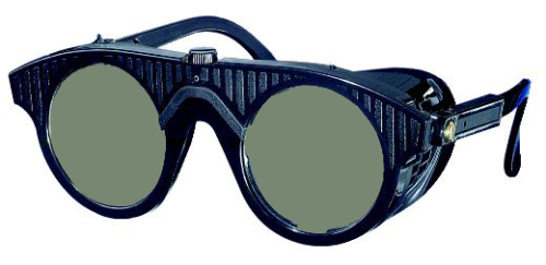 Nylonbrille, ATHERMAL Glas-Ø 50 mm, DIN  2, runde Gläser.