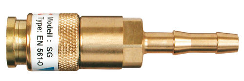 Schlauchkupplung DKT Sauerstoff 6,3 mm-O