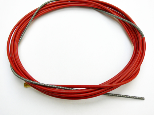 Drahtführungsspirale, rot, ummantelt 2,0 x 4,5 mm / 4,6 mfür luftgekühlte Brenner mit Euro-ZA