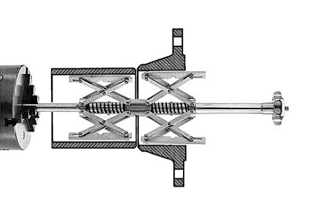 CENTROMAT Innenzentrier-Vorrichtung Typ 3b, (Edelstahl) Größe 1 54-140 mm