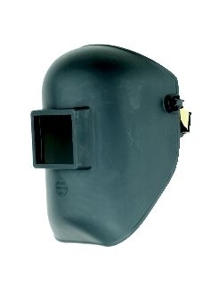 Kopfschutzschild aus Kunststoff, leichte Ausführung, schwarz